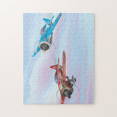 第二次世界大戦の戦闘機 ジグソーパズル (縦)