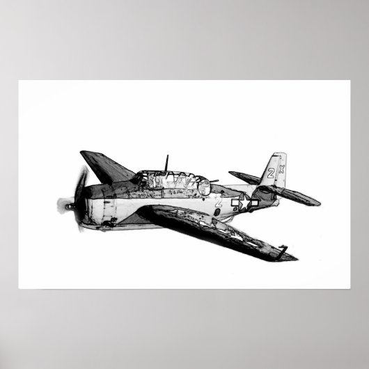 第二次世界大戦の戦闘機 ポスター (正面)