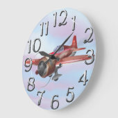 第二次世界大戦の戦闘機 ラージ壁時計 (傾斜)
