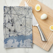 第二次世界大戦の攻撃開始日の地図1944年6月6日 キッチンタオル (四つ折り)