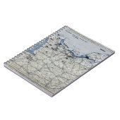 第二次世界大戦の攻撃開始日の地図1944年6月6日 ノートブック (左側)