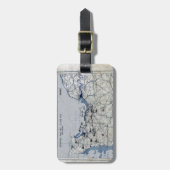 第二次世界大戦の攻撃開始日の地図1944年6月6日 ラゲッジタグ (正面縦)