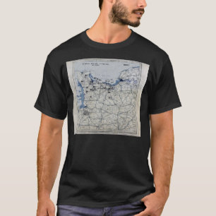 第二次世界大戦の攻撃開始日の地図1944年6月6日 Tシャツ