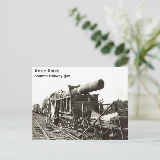 第二次世界大戦の機関銃、アンツィオ・アニー ポストカード (スタンド正面)