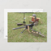 第二次世界大戦の機関銃 ポストカード (正面/裏面)