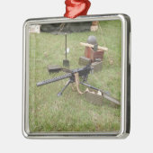 第二次世界大戦の機関銃 メタルオーナメント (左)