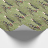 第二次世界大戦の機関銃 ラッピングペーパー (角)