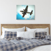 第二次世界大戦の爆撃機 キャンバスプリント (インサイチュ (寝室))
