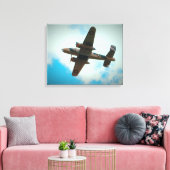 第二次世界大戦の爆撃機 キャンバスプリント (インサイチュ (リビング))