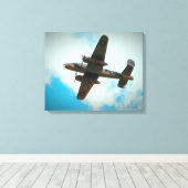 第二次世界大戦の爆撃機 キャンバスプリント (インサイチュ (ウッドフロア))