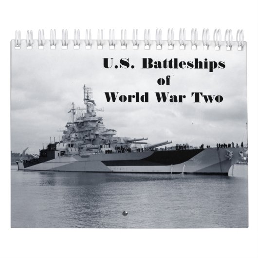 第二次世界大戦の米国戦艦 カレンダー (カバー)