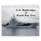 第二次世界大戦の米国戦艦 カレンダー (カバー)