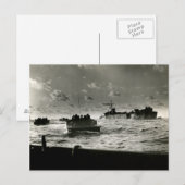 第二次世界大戦の米海兵隊が硫黄島を攻撃 ポストカード (正面/裏面)