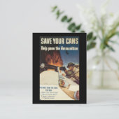 第二次世界大戦の缶を救え ポストカード (スタンド正面)