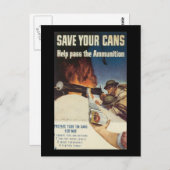 第二次世界大戦の缶を救え ポストカード (正面/裏面)