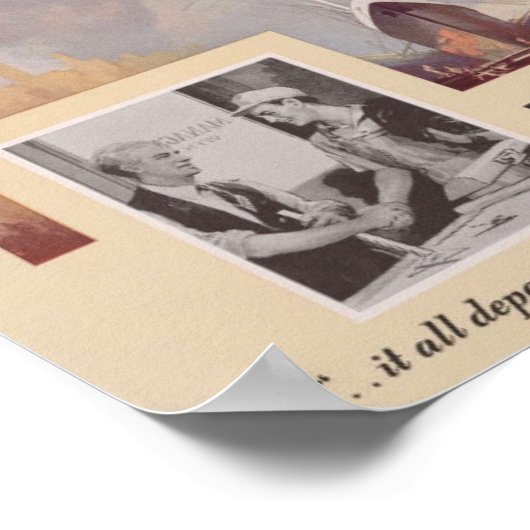 第二次世界大戦の自由の防衛が工場で始まる ポスター (角)