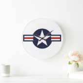 第二次世界大戦の航空機記章 ラージ壁時計 (ホーム)