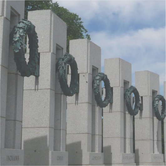 第二次世界大戦の記念リースI シール (正面)