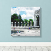 第二次世界大戦の記念碑 – キャンバスアート (インサイチュ (ウッドフロア))