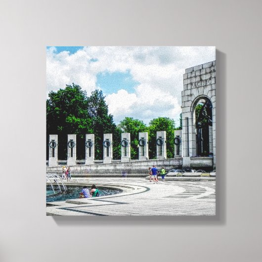 第二次世界大戦の記念碑 – キャンバスアート (正面)