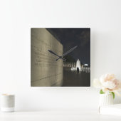 第二次世界大戦の記念碑 スクエア壁時計 (ホーム)