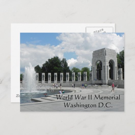 第二次世界大戦の記念碑 ポストカード (正面/裏面)