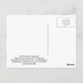 第二次世界大戦の記念碑 ポストカード (裏面)