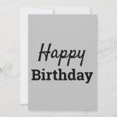 第二次世界大戦の軍人さん 面白い誕生日 招待状 (裏面)