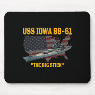 第二次世界大戦の軍艦Uss Iowa &第2次世界大戦Bb-61 Batt マウスパッド