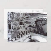 第二次世界大戦の軍隊、アンツィオ上陸 ポストカード (正面/裏面)