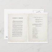 第二次世界大戦の降伏楽器 ポストカード (正面/裏面)