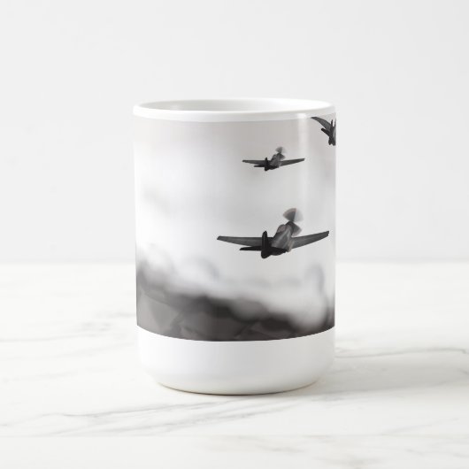 第二次世界大戦の飛行機 コーヒーマグカップ (中央)