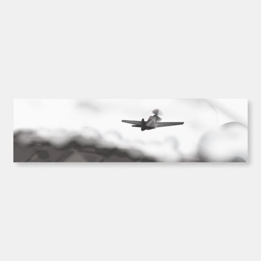 第二次世界大戦の飛行機 バンパーステッカー (正面)