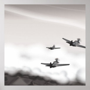 第二次世界大戦の飛行機 ポスター