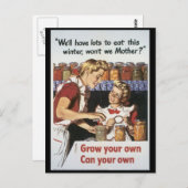 第二次世界大戦の食料を育てよう ポストカード (正面/裏面)
