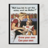 第二次世界大戦の食料を育てよう ポストカード (正面)