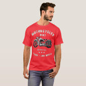第二次世界大戦のR35レトロビンテージバイク Tシャツ (正面フル)