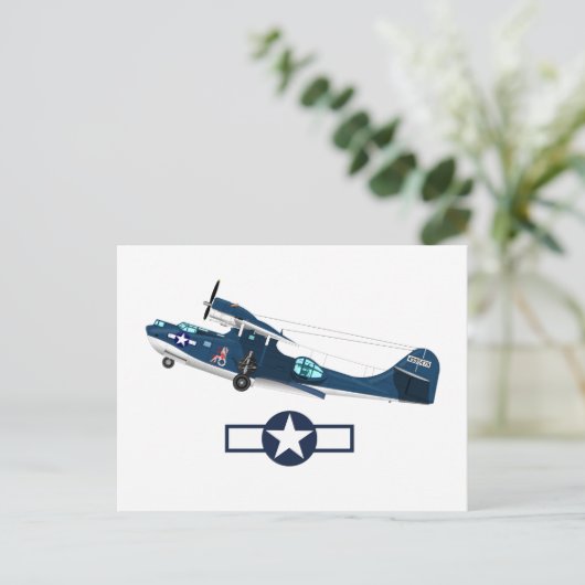 第二次世界大戦アメリカの飛行機 インビテーションポストカード (スタンド正面)