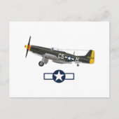 第二次世界大戦アメリカの飛行機 ポストカード (正面)