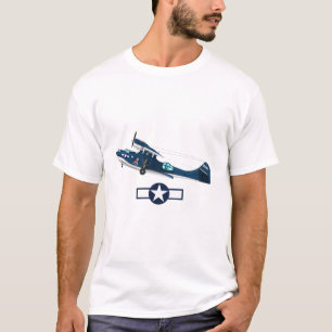 第二次世界大戦アメリカの飛行機 Tシャツ
