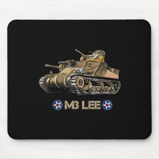 第二次世界大戦アメリカ中戦車M3リー マウスパッド (正面)
