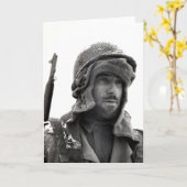 第二次世界大戦アメリカ人歩兵 カード (黄色い花)