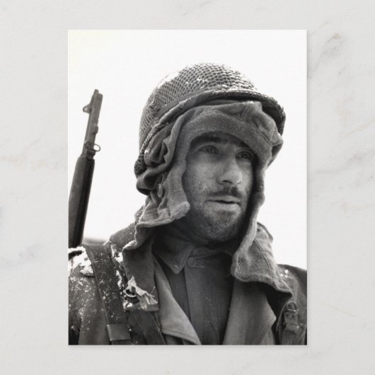 第二次世界大戦アメリカ人歩兵 ポストカード (正面)