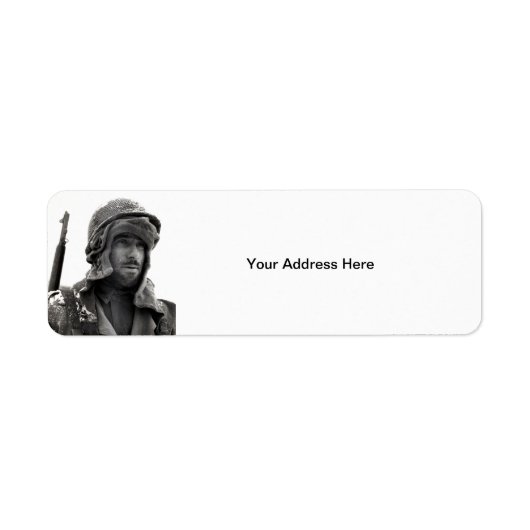 第二次世界大戦アメリカ人歩兵 ラベル (正面)