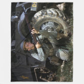 第二次世界大戦アメリカ兵 フリースブランケット (正面)