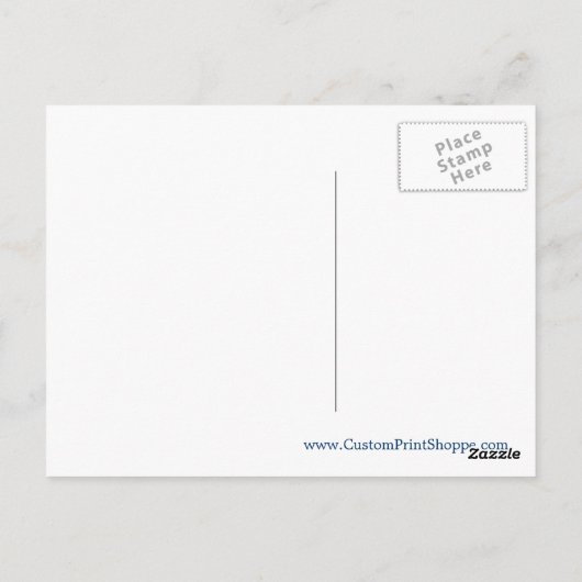 第二次世界大戦アメリカ国旗の愛国的はがき ポストカード (裏面)