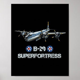 第二次世界大戦アメリカ航空機Wwii B-29スーパーフォーター ポスター
