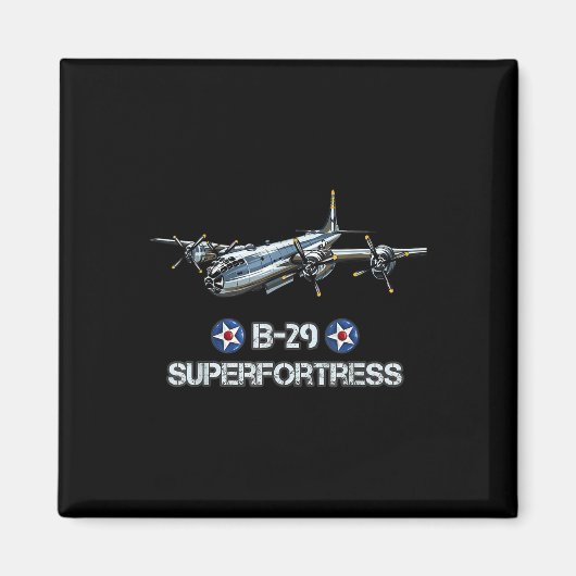 第二次世界大戦アメリカ航空機Wwii B-29スーパーフォーター マグネット (正面)
