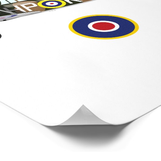 第二次世界大戦イギリスの飛行機 ポスター (角)