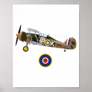 第二次世界大戦イギリスの飛行機 ポスター